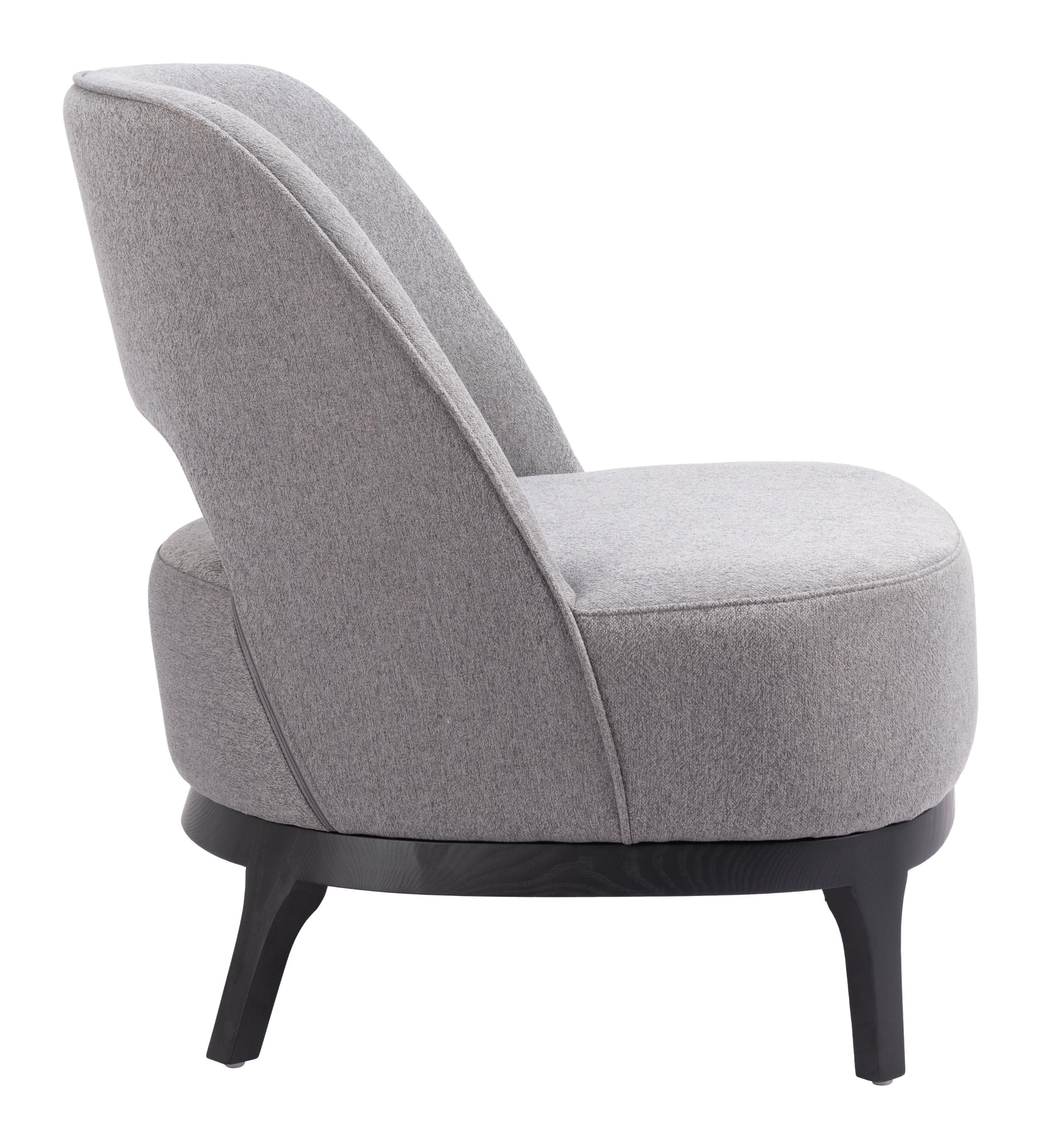 Zuo Modern Mistley Accent Chair in Brown/Gray