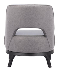 Zuo Modern Mistley Accent Chair in Brown/Gray