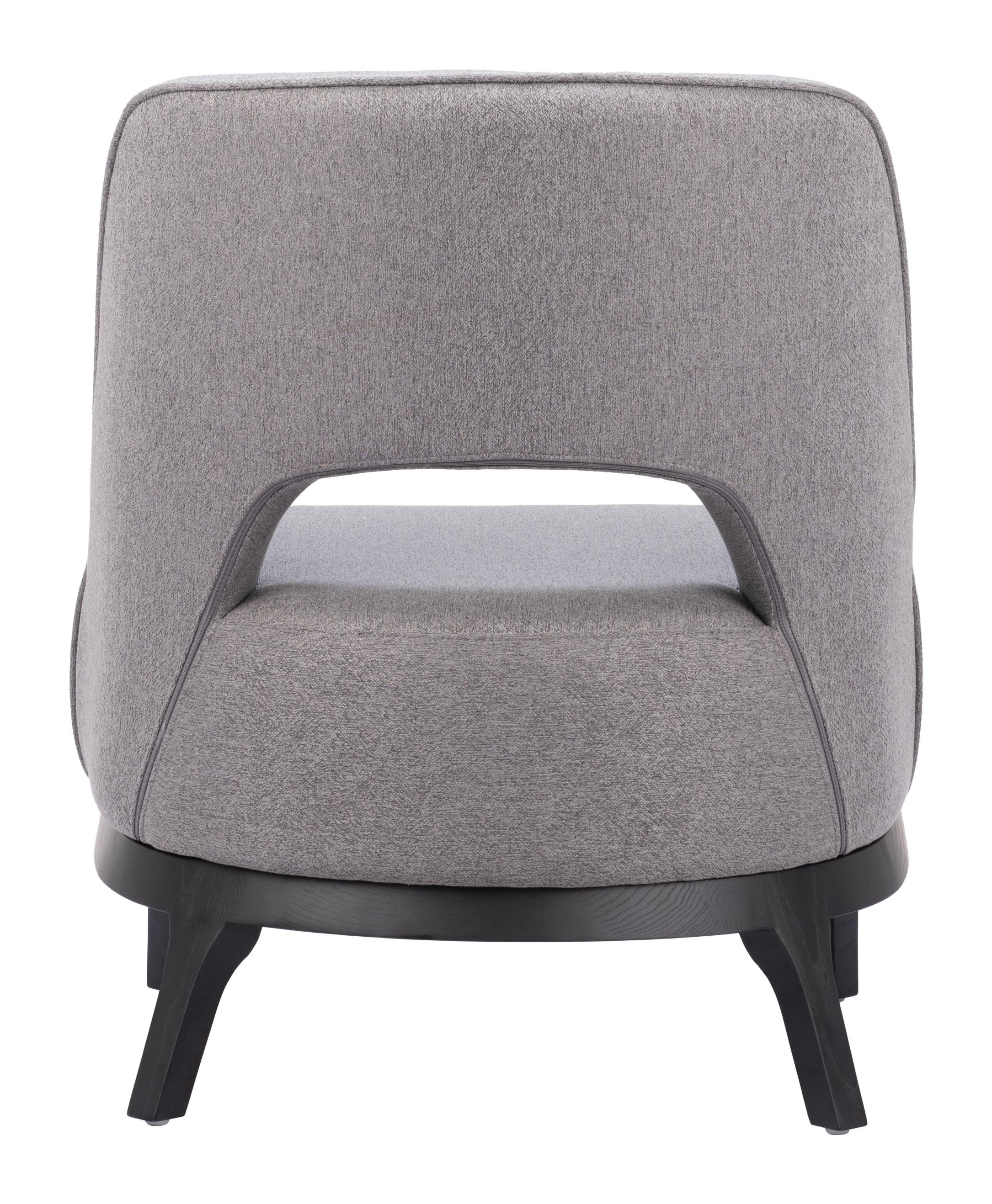 Zuo Modern Mistley Accent Chair in Brown/Gray