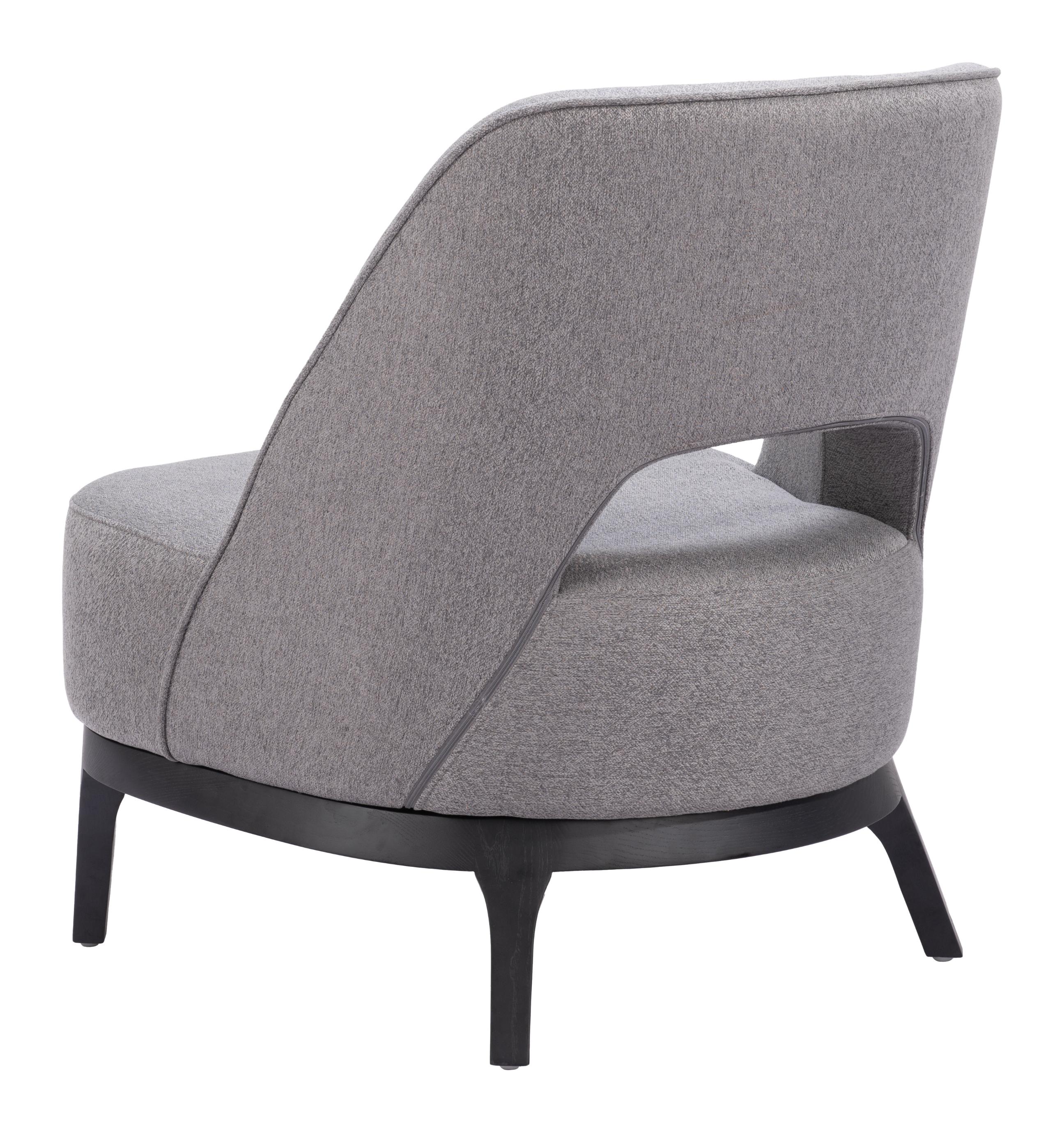 Zuo Modern Mistley Accent Chair in Brown/Gray