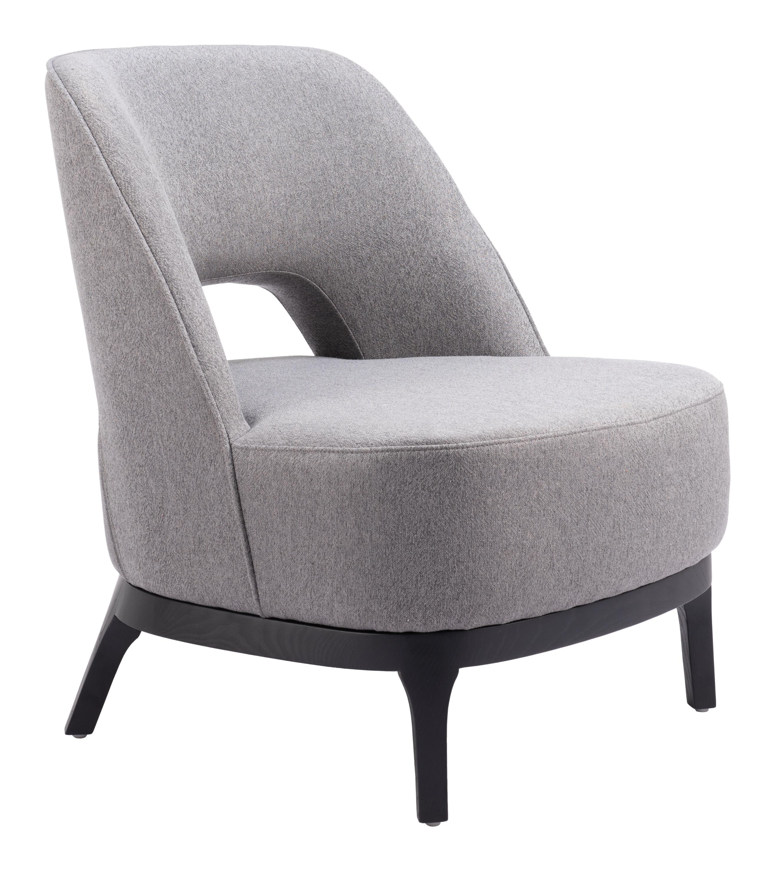 Zuo Modern Mistley Accent Chair in Brown/Gray
