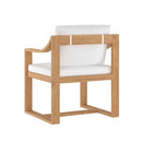 Sunpan Tahiti Dining ArmChair - Stinson White