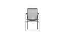 Azzurro Living Milos Stackable Dining Chair With Smoke Cushion (Qty 4)