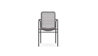 Azzurro Living Milos Stackable Dining Chair With Smoke Cushion (Qty 4)