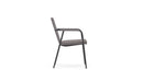 Azzurro Living Milos Stackable Dining Chair With Smoke Cushion (Qty 4)