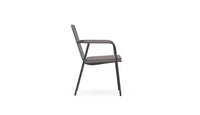 Azzurro Living Milos Stackable Dining Chair With Smoke Cushion (Qty 4)
