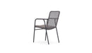 Azzurro Living Milos Stackable Dining Chair With Smoke Cushion (Qty 4)