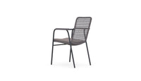 Azzurro Living Milos Stackable Dining Chair With Smoke Cushion (Qty 4)