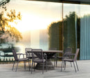 Azzurro Living Milos Stackable Dining Chair With Smoke Cushion (Qty 4)