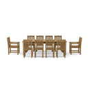 Anderson Teak 11-pc Chelsea Rectangular Dining Table Set