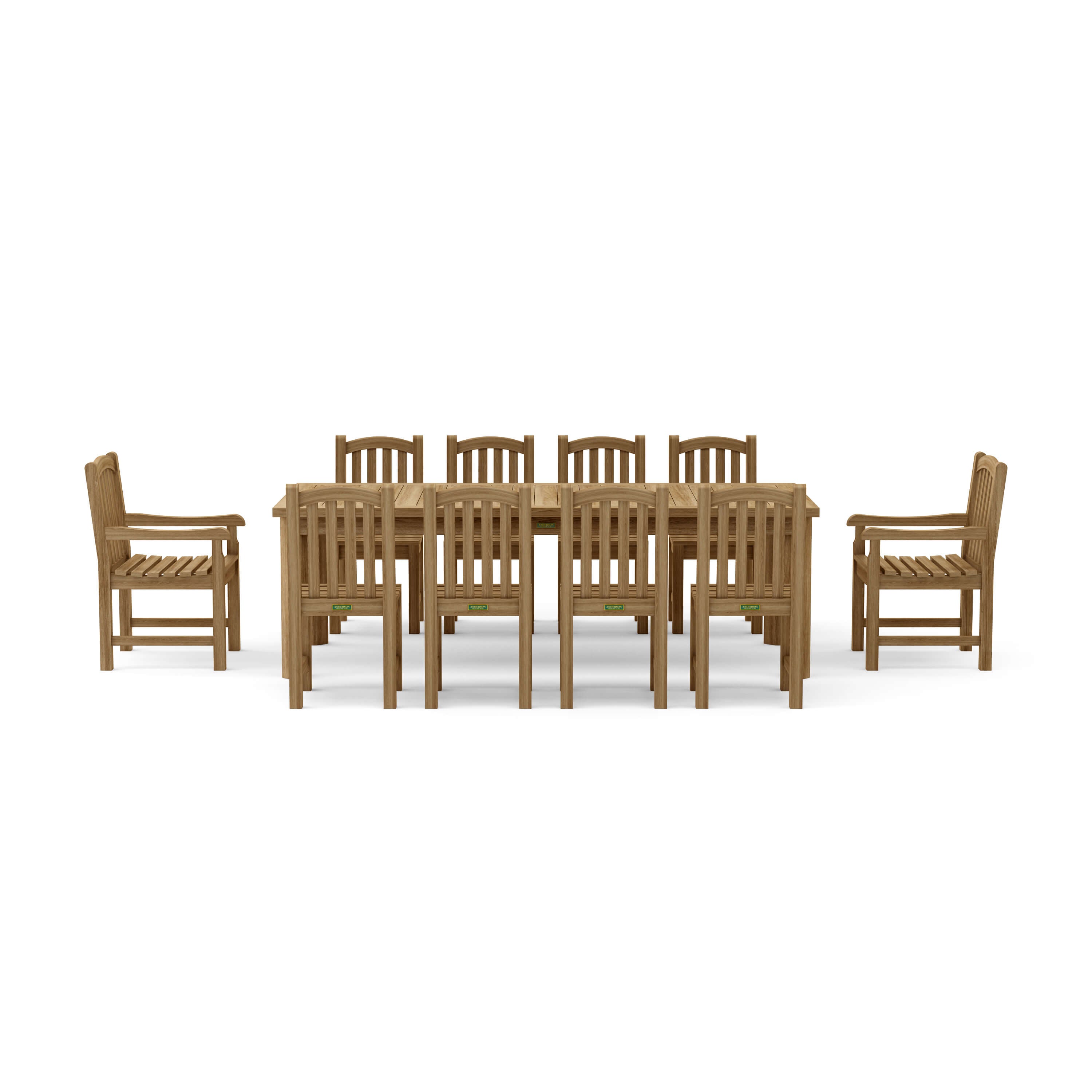 Anderson Teak 11-pc Chelsea Rectangular Dining Table Set