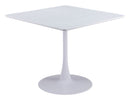 Zuo Modern Molly Dining Table in White