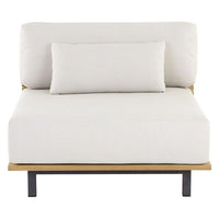 Sunpan Geneve Modular Armless Chair in Palazzo Cream
