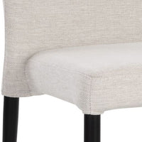 Sunpan James Stackable Dining Chair in City Beige / City Grey - Set of Two