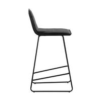 Sunpan Jovanah Counter Stool in Aosta Autumn / Aosta Jade / Bravo Black - Set of Two