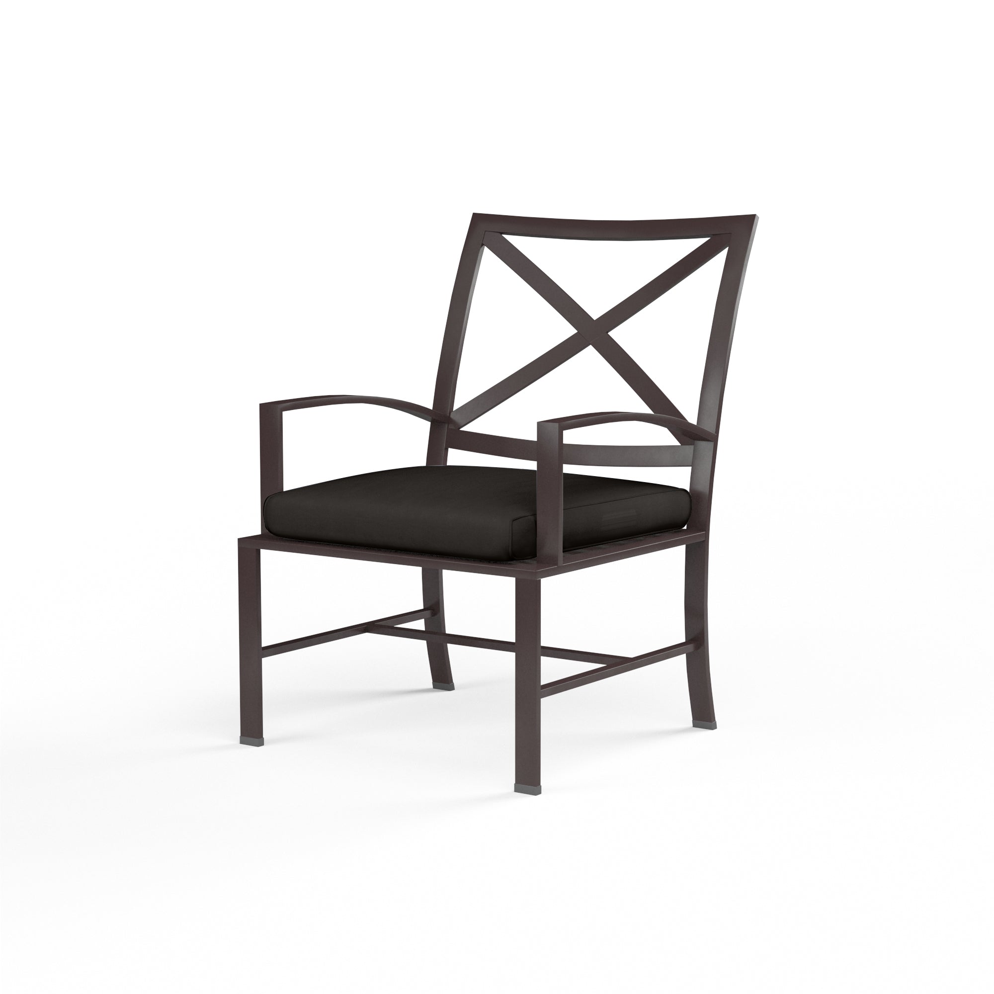 Sunset West La Jolla Aluminum Dining Chair with Cushion