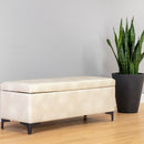 Sunpan Janet Storage Bench Antonio Charcoal / Bravo Black / Bravo Cream