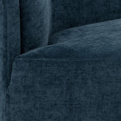 Sunpan Jaclyn Modular Left Armchair in Danny Dusty Blue / Egypt Light Grey-Danny Medium Grey