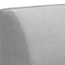 Sunpan Jaclyn Modular Armless Chair in Danny Dusty Blue / Egypt Light Grey-Danny Medium Grey