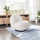 Zuo Modern Myanmar Accent Chair in Cream/Olive Green/Burnt Orange