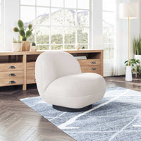 Zuo Modern Myanmar Accent Chair in Cream/Olive Green/Burnt Orange
