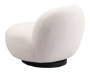 Zuo Modern Myanmar Accent Chair in Cream/Olive Green/Burnt Orange