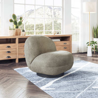 Zuo Modern Myanmar Accent Chair in Cream/Olive Green/Burnt Orange