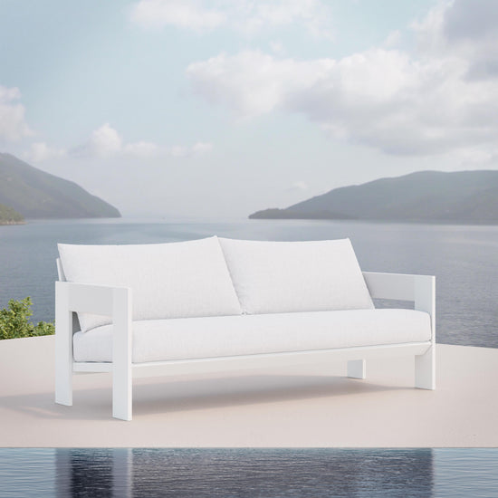 Azzurro Living Mykonos 3 Seat Sofa With Polar Cushion