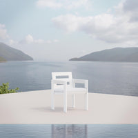 Azzurro Living Mykonos Dining Chair With Polar Cushion (Qty 2)