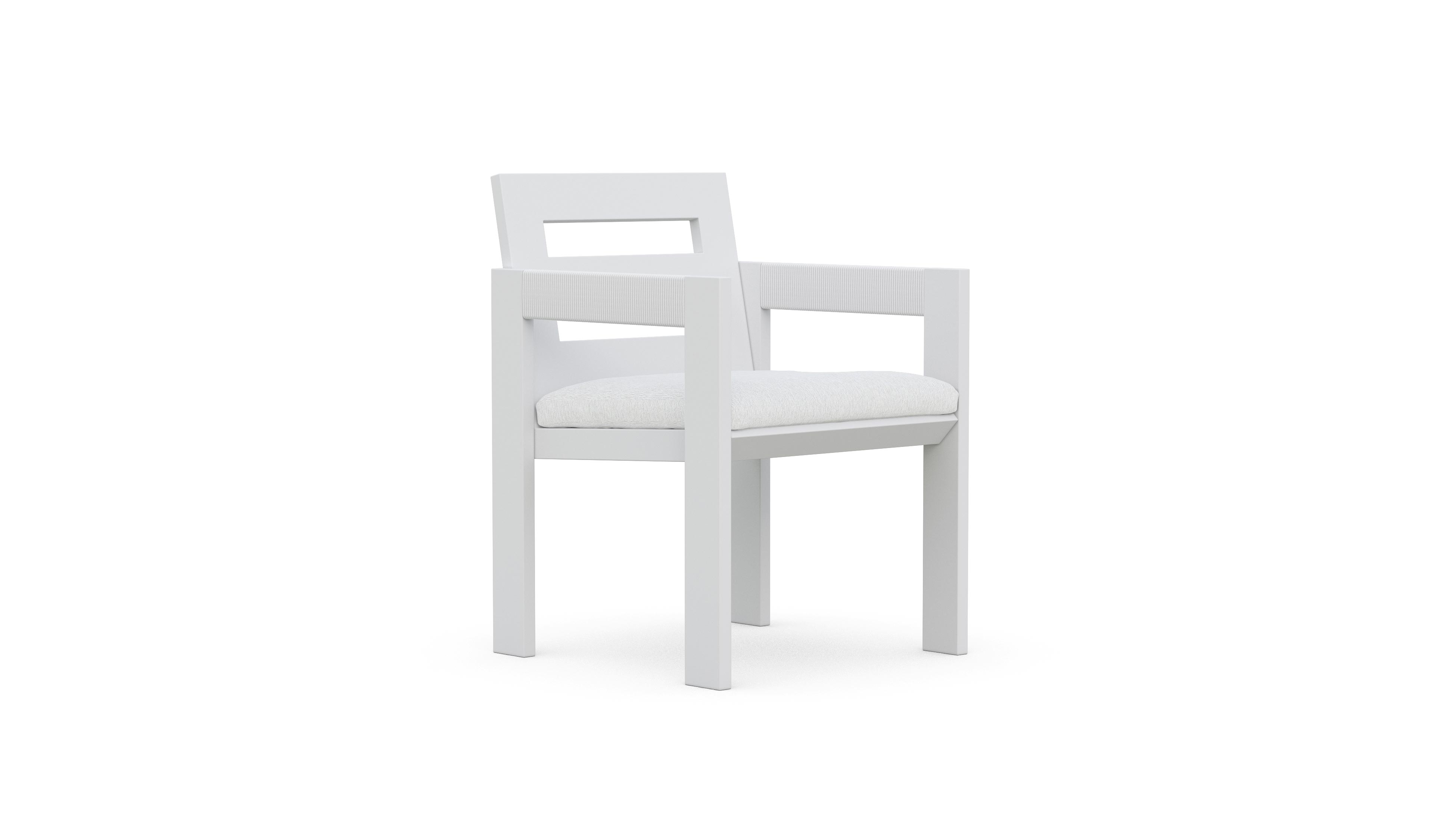 Azzurro Living Mykonos Dining Chair With Polar Cushion (Qty 2)