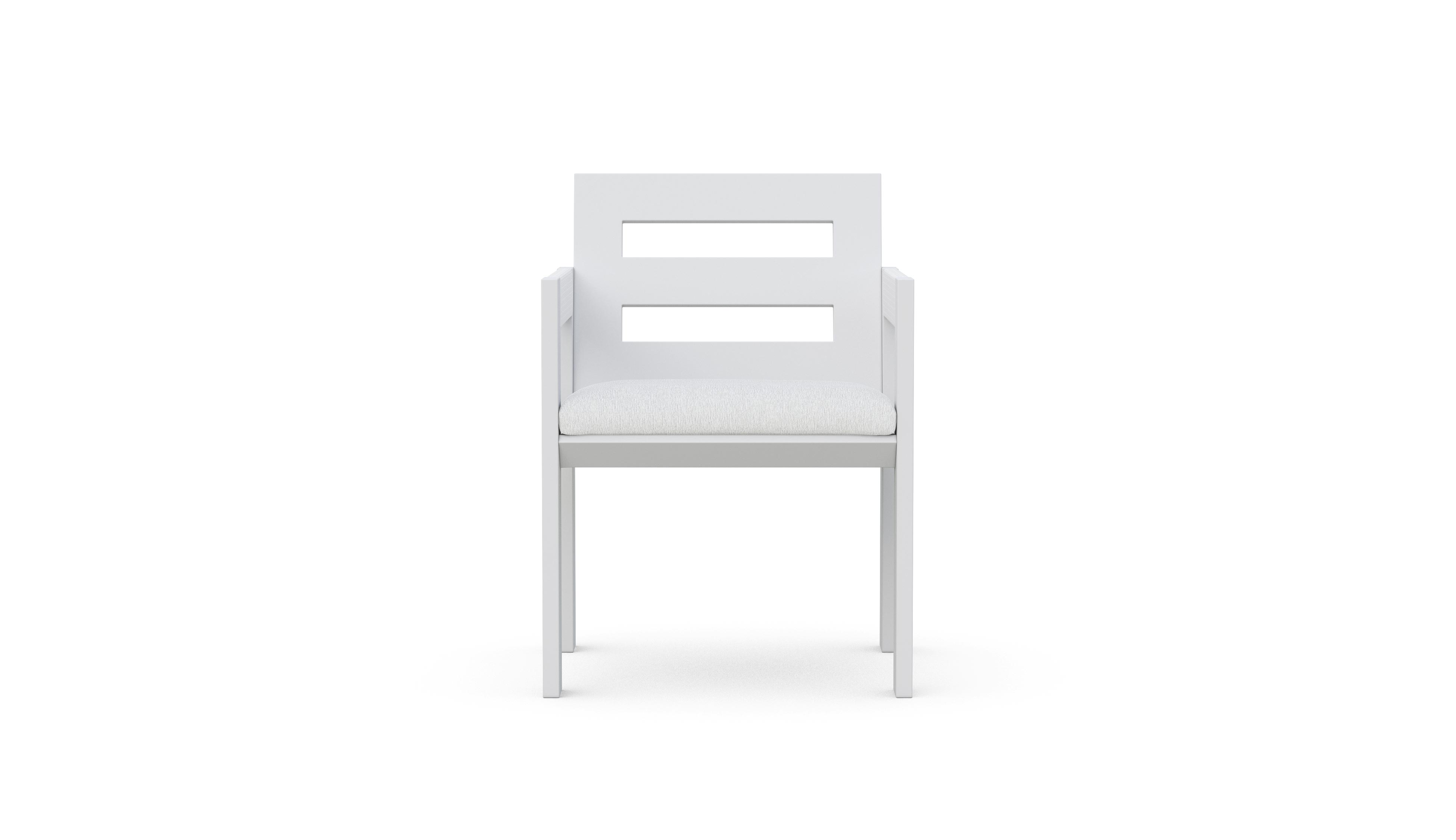 Azzurro Living Mykonos Dining Chair With Polar Cushion (Qty 2)