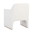 Sunpan Doreen Lounge Chair in Lux Brass - Diamond Mummy / Rubino White / Lux Moon Dust - Diamond Ocher