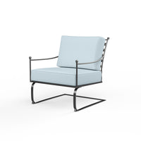 Sunset West Provence Wrought Iron Club Rocker with Cushion
