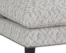 Sunpan Kenzo Lounge Chair Chevron Grey-Antonio Charcoal / Fuego Navy-Abbington Navy