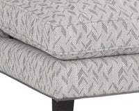 Sunpan Kenzo Lounge Chair Chevron Grey-Antonio Charcoal / Fuego Navy-Abbington Navy