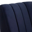 Sunpan Kosovo Modular Banquette - Single Seat in Abbington Navy / Polo Club Stone