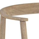Sunpan Jeremy Dining Armchair in Dark Brown-Belfast Heather Grey / Weathered Oak-Dove Cream / Black