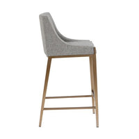 Sunpan Dionne Counter Stool in Monument Oatmeal / Monument Pebble