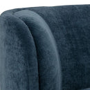 Sunpan Jaclyn Modular Left Armchair in Danny Dusty Blue / Egypt Light Grey-Danny Medium Grey