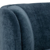 Sunpan Jaclyn Modular Left Armchair in Danny Dusty Blue / Egypt Light Grey-Danny Medium Grey