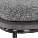Sunpan Koffi Stool Dark Bronze-Chacha Cream Meg Taupe / Gun Rey-Chacha Grey Antonio Charcoal