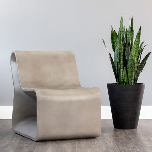 Sunpan Odyssey Lounge Chair Grey / White