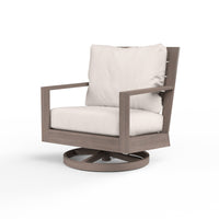 Sunset West Laguna Aluminum Swivel Club Rocker with Cushion