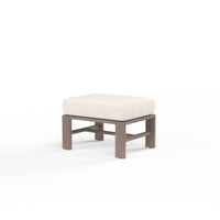 Sunset West Laguna Aluminum Ottoman with Cushion