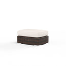 Sunset West Montecito Wicker Ottoman with Cushion