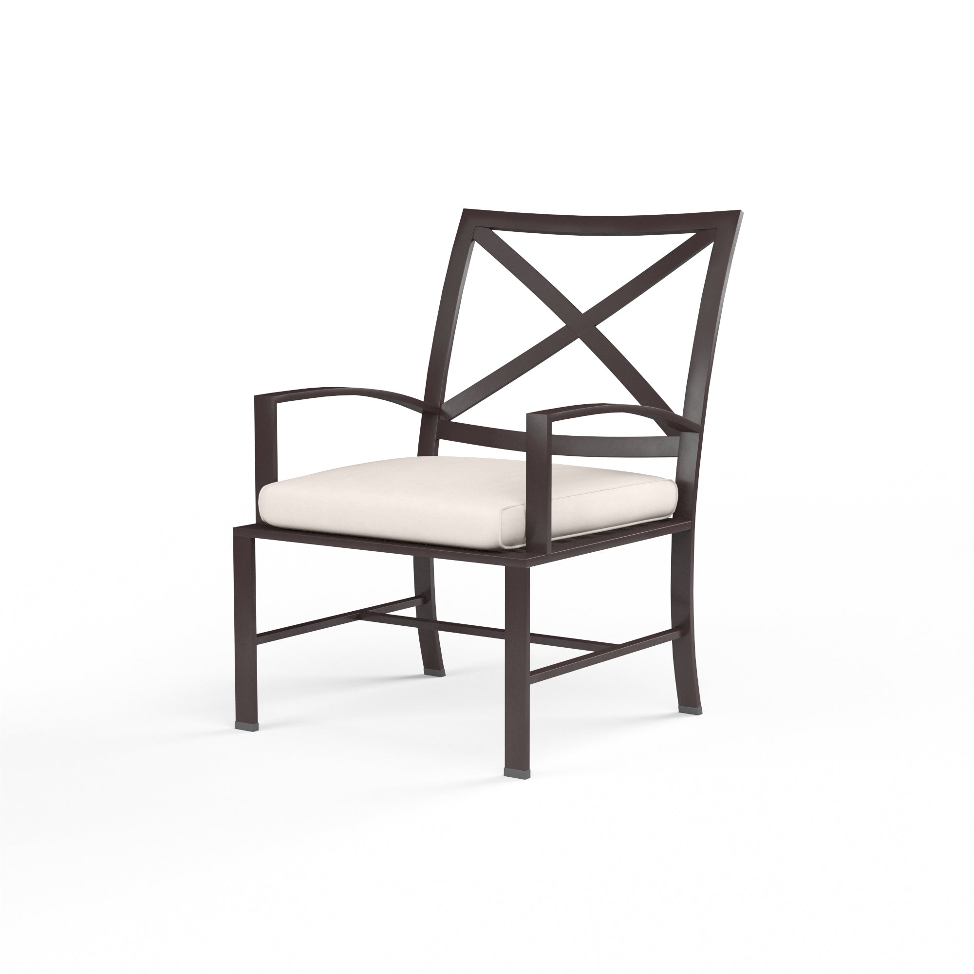 Sunset West La Jolla Aluminum Dining Chair with Cushion