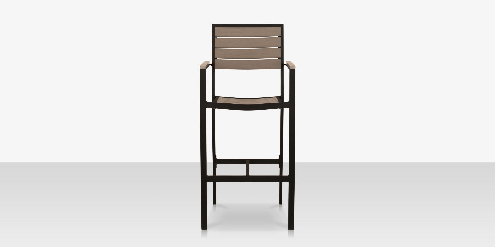 DecoScapes Napa Aluminum Stackable Bar Arm Chair
