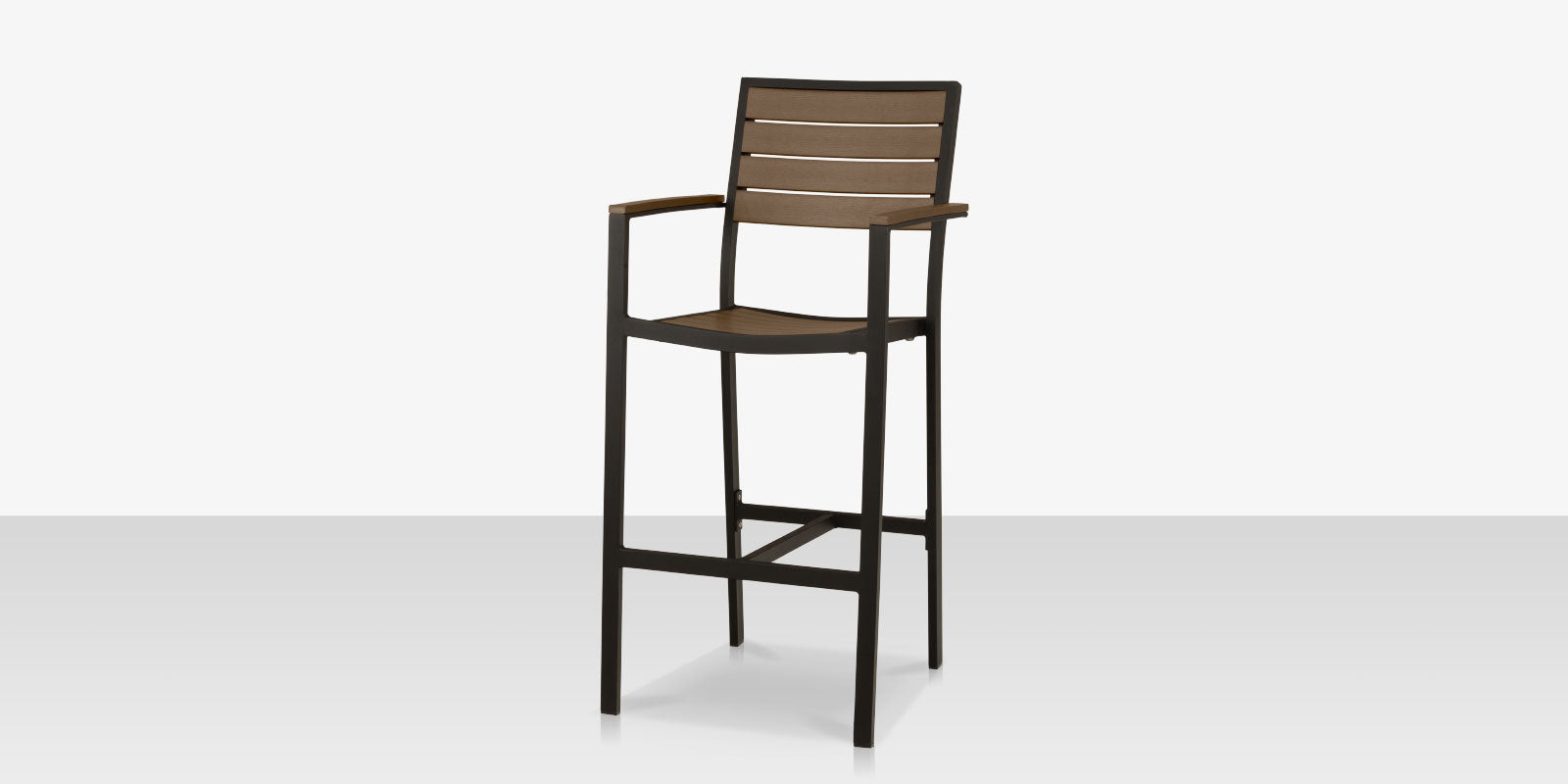 DecoScapes Napa Aluminum Stackable Bar Arm Chair