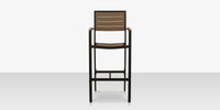 DecoScapes Napa Aluminum Stackable Bar Arm Chair