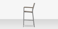 DecoScapes Napa Aluminum Stackable Bar Arm Chair